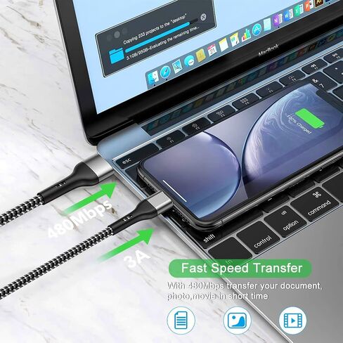 iPhone Charger 4Pack 10ft, [Apple MFi Certified] Lightning Cable 10 Foot Long iPhone Charger Cord Fast Charging Cable for iPhone 13 12 Pro Max Mini 11 Pro XS XR X 10 8 7 Plus 6s 6 SE 2020 iPad-Grey in Kuwait