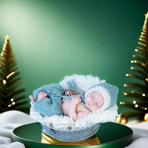 Newborn Photography Prop Outfits Knitted Cute Hat Pants Baby Photo Costume in Kuwait