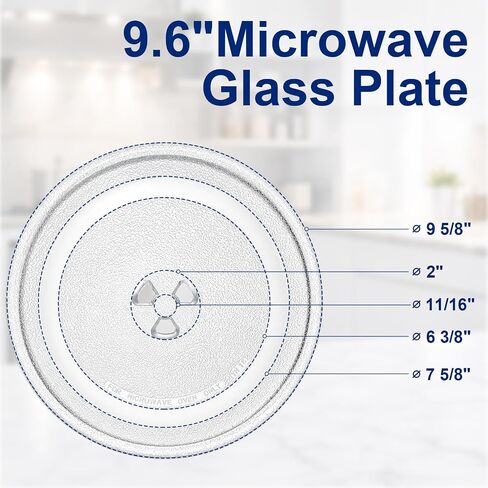 9.6 Inch Microwave Glass Plate Replacement, for LG, GE, Panasonic in Kuwait