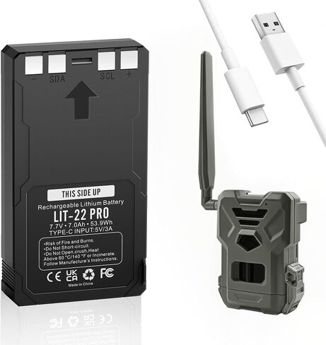7000mAh LIT-22 Rechargeable Battery Pack for SPYPOINT Hunting Trail Cameras in Saudi Arabia