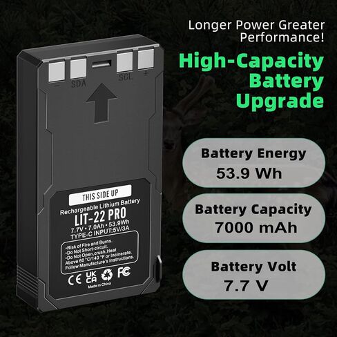7000mAh LIT-22 Rechargeable Battery Pack for SPYPOINT Hunting Trail Cameras in Saudi Arabia