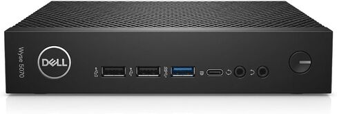 Dell Wyse 5070 Thin Client - Intel Pentium Silver J5005 (Up to 2.8GHz), 8GB DDR4 RAM, 16GB eMMC, eLux RP OS, 4K Support, Dual DisplayPort, Gigabit Ethernet - Enterprise Cloud Terminal N11D in Kuwait