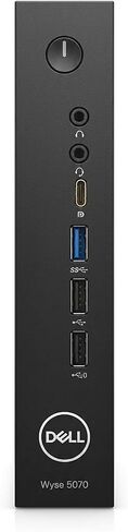 Dell Wyse 5070 Thin Client - Intel Pentium Silver J5005 (Up to 2.8GHz), 8GB DDR4 RAM, 16GB eMMC, eLux RP OS, 4K Support, Dual DisplayPort, Gigabit Ethernet - Enterprise Cloud Terminal N11D in Kuwait