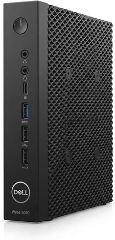 Dell Wyse 5070 Thin Client - Intel Pentium Silver J5005 (Up to 2.8GHz), 8GB DDR4 RAM, 16GB eMMC, eLux RP OS, 4K Support, Dual DisplayPort, Gigabit Ethernet - Enterprise Cloud Terminal N11D in Kuwait