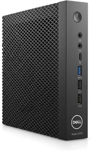 Dell Wyse 5070 Thin Client - Intel Pentium Silver J5005 (Up to 2.8GHz), 8GB DDR4 RAM, 16GB eMMC, eLux RP OS, 4K Support, Dual DisplayPort, Gigabit Ethernet - Enterprise Cloud Terminal N11D in Kuwait