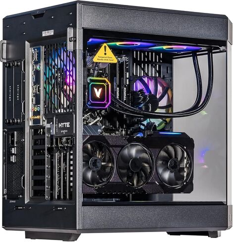 Velztorm Black Praetix Custom Built Y60 Gaming Desktop PC (GeForce RTX 5080 16GB (Beats 4090), Liquid Cooled Intel i9-14900K, 64GB DDR5, 2TB PCIe SSD, 1000W PSU, WiFi 6E, Win 11 Pro) in Kuwait