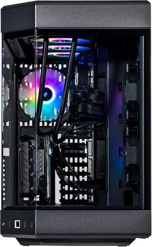 Velztorm Black Praetix Custom Built Y60 Gaming Desktop PC (GeForce RTX 5080 16GB (Beats 4090), Liquid Cooled Intel i9-14900K, 64GB DDR5, 2TB PCIe SSD, 1000W PSU, WiFi 6E, Win 11 Pro) in Kuwait