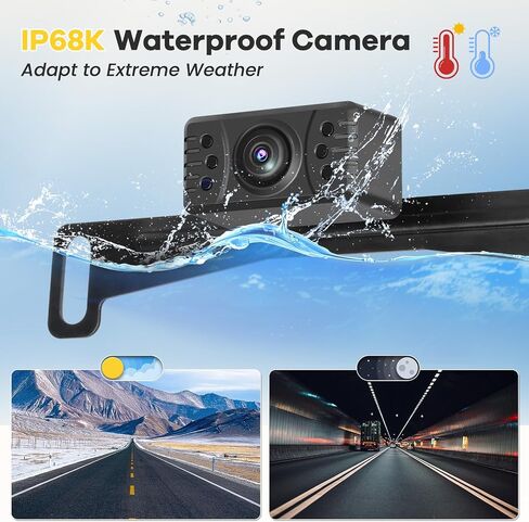 Hikity 4.3 Inch Wireless Backup Camera Monitor Kit with Rear View Camera in Kuwait