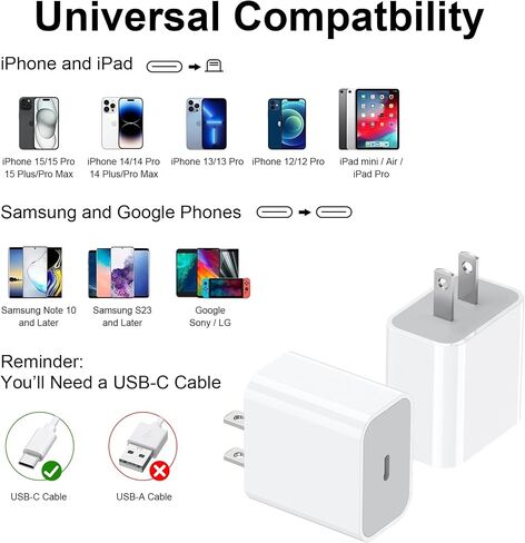 USB C Charger Block for Google Pixel 9a/9/10a/10 Pro XL,Fast Wall Charger Block with 6FT USB-C Charging Cable for Google Pixel 9a/9/10a/10 Pro XL in Kuwait