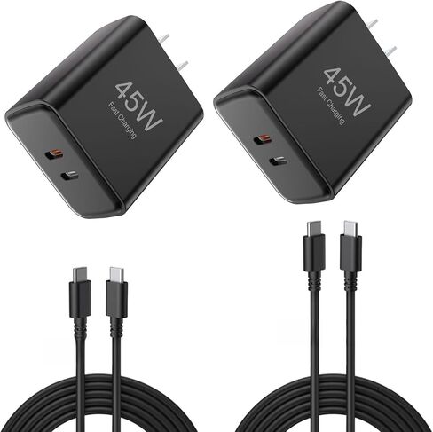 45W Type C Charger Fast Charging，35+10W Fast Charger with 6FT Type C Cable for Samsung Phone in Kuwait