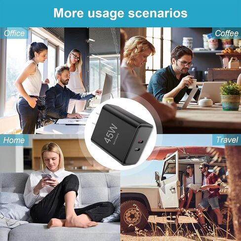 45W Type C Charger Fast Charging，35+10W Fast Charger with 6FT Type C Cable for Samsung Phone in Kuwait