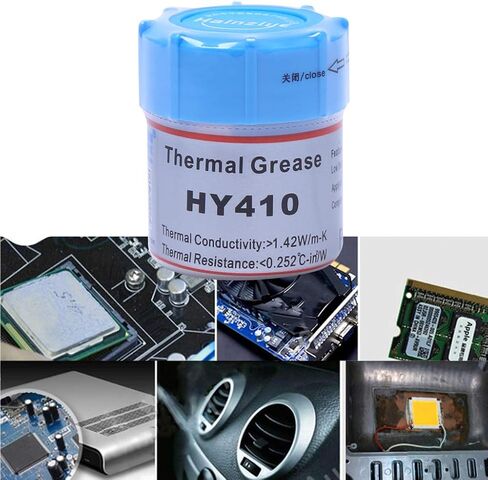 10g HY410-CN10 Thermal Grease CPU Chipset Cooling Compound Silicone 1.42W White in Kuwait
