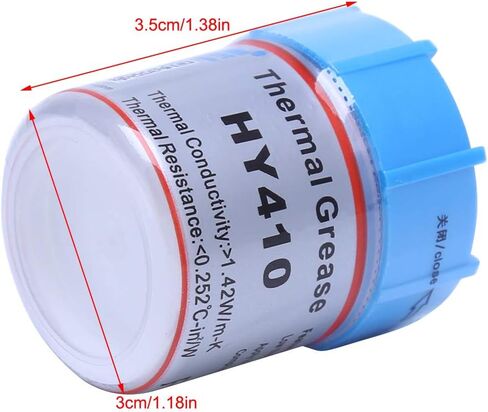 10g HY410-CN10 Thermal Grease CPU Chipset Cooling Compound Silicone 1.42W White in Kuwait
