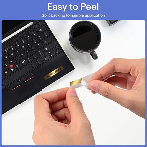 Compatible for Brother P Touch Label Maker Tape 24mm 0.94 Laminated Gold in Kuwait