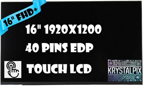 Replacement Touch LCD for Dell DP/N 0X3FY8 X3FY8 LCD LED Screen 16" FHD+ 1920x1200 On-Cell Touch edp 40 pins Display New By KrystalPix in Kuwait