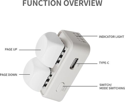 Free2 Bluetooth Page Flip with Built in Non Removable Lithium ion Battery (Free2 White, Android e-Book Reader Version) in Saudi Arabia
