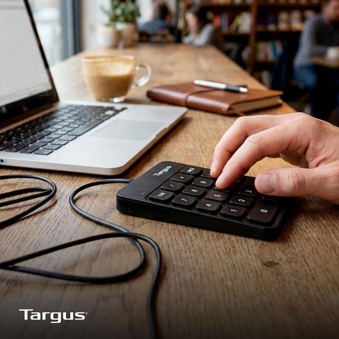 Targus Wired Numeric EcoSmart Keypad, 18 Full-Size Keys, Slim Ergonomic Design, USB-A & USB-C Plug-and-Play, Auto OS Detection for Windows, macOS & Chrome OS, AKP13GL in Kuwait