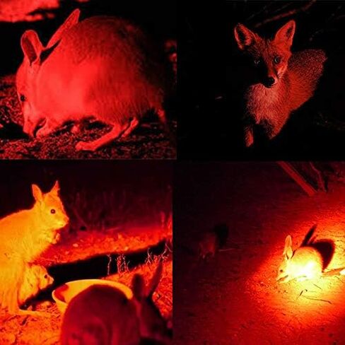 Red Light Tactical Flashlight Rechargeable 3000 Lumen Super Bright Red Hunting Flashlights Predator Light with Picatinny Offset Mount, Pressure Switch in Kuwait