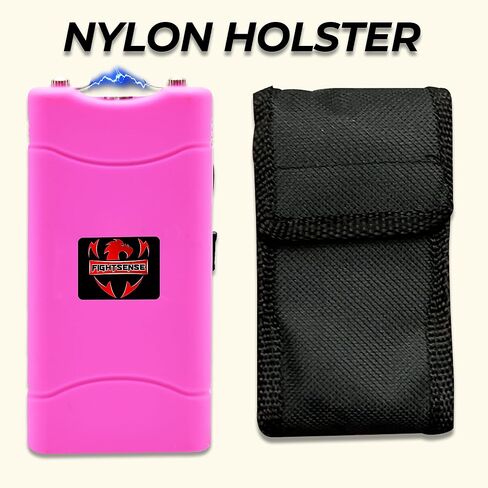 FIGHTSENSE Keychain Pepper Spray & Mini Stun Gun Flashlight Combo Pack (Pink) in Kuwait