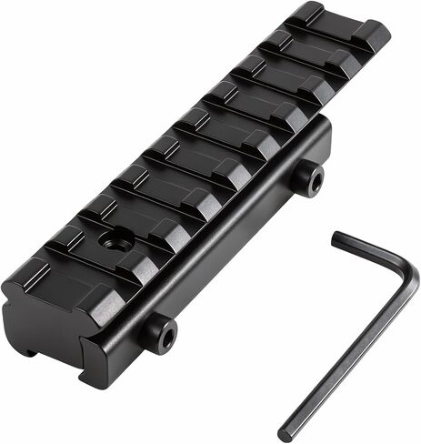 11mm Dovetail to 21mm Picatinny Rail Convert Mount, Low Profile Scope Base 9-Slot Aluminum Rail Adapter, 3/8" to 7/8" Converter, Upgraded Screws Anti-Slip Lock Pin with Mounting Wrench in Kuwait