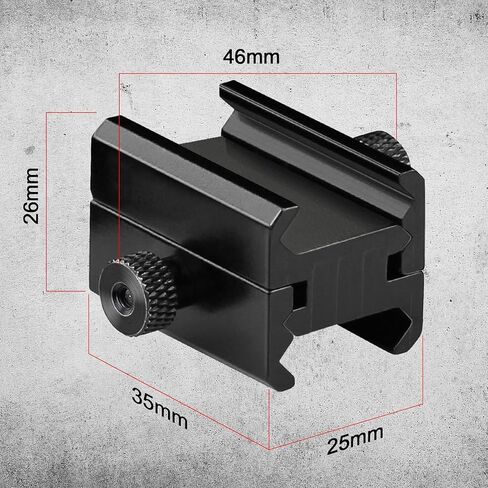 Double Sided Aluminum Picatinny to Picatinny Rail Adapter in Kuwait