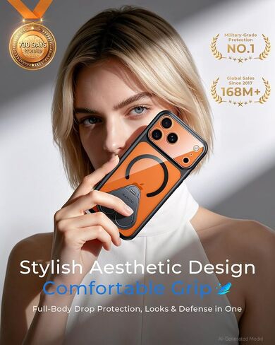 Strong Magnetic & 360° Seamless Stand for iPhone 17 Pro Max Case【Upgraded】 in Kuwait