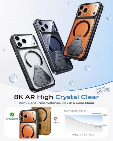 Strong Magnetic & 360° Seamless Stand for iPhone 17 Pro Max Case【Upgraded】 in Kuwait