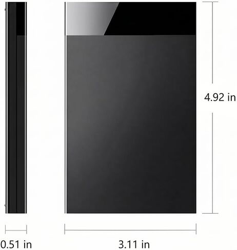 External Hard Drive, USB 3.0 High Speed Portable Hard Drive, Compact External HDD for Data Storage and Backup, Black in Kuwait