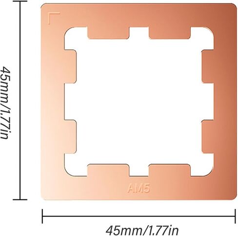 AM5 Thermal Pastes Guard AM5 CPU Contacts Frame Thermal Conduction Pad CPU Bending Correction for 7950X 7900X 7700X Thermals Pad in Kuwait