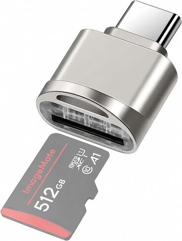 USB C Micro SD/TF Card Reader, USB C to Micro SD SDHC SDXC OTG Memory Reader, Portable Type C Card Reader Adapter Compatible with Samsung/Mac/iPad Pro/iPhone 15 16 in Kuwait