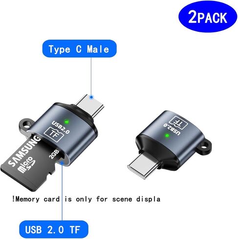 USB-C Micro SD/TF Card Reader, Type-C to Micro SD/SDHC/SDXC OTG Memory Card Reader, Portable USB-C Card Reader Adapter in Kuwait