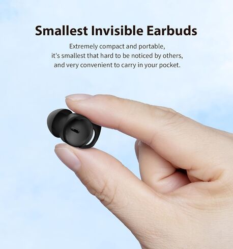 Invisible Sleep Headphones, Sleep Earbuds for Side Sleepers (Black) in Kuwait