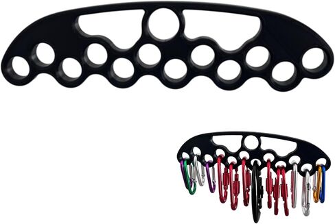 D-Shape Carabiner Storage Rack for Quickdraws & Main Locks, Portable Shock-Absorbent Gear Board, Flexible High-Strength ABS Material (Carabiners Not Included) in Kuwait