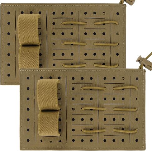 2PCS Tactical Configurable Med Tray Insert Modular Medical Equipment Storage Board with Elastic Straps & Storage Inner Bag for Backpacks,Lower Suspension Pouch in Kuwait