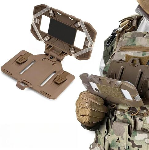 Tactical Phone Holder，Universal Phone Chest Mount for 4.7"-6.7" Phones,Tactical Gear Plate Carrier Vest Accessories in Kuwait