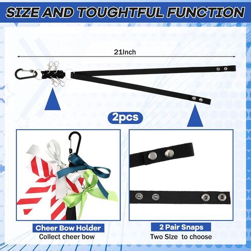 Suncalla 2 Pcs Pom Pom Holder Hanger with Snap Button for Backpack in Kuwait