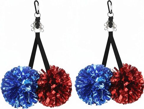 Suncalla 2 Pcs Pom Pom Holder Hanger with Snap Button for Backpack in Kuwait