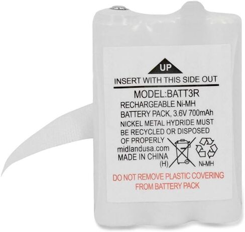 2 Pack BATT3R Battery AVP14 Replacement 3.6V 700mAh for Midland BATT3R BATT-3R,MID-AVP14, LXT600, T50 T60, X-Talker Radios in Kuwait