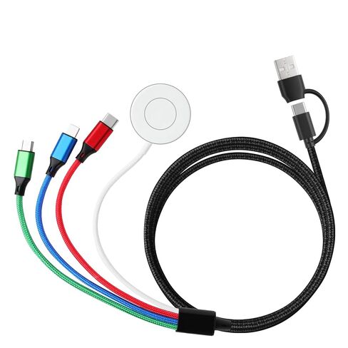 Multi Charging Cable for Apple Watch Charger 4 in 2 Travel Essentials in Kuwait
