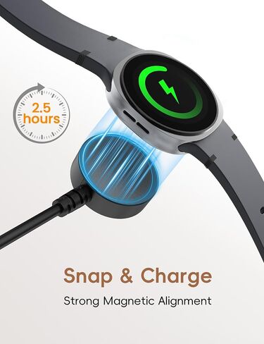 for Samsung Watch Charger Compatible with Samsung Galaxy Watch 8/8 Classic USB C Replacement Magnetic Charging Cable Cord 3.3FT in Kuwait