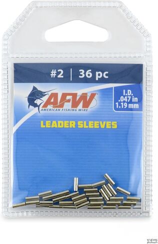 Surflon Micro Supreme, Nylon Coated 7x7 Stainless Steel Leader Wire, 26 lb Test, .018" Diameter, Bright, 5 m and Single Barrel Crimp Sleeves, Size #2/.047", Nickel, 36 pc and CrimperTool with Teeth in Kuwait