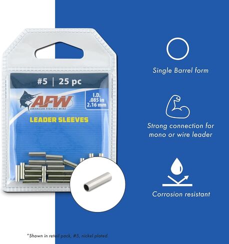 Surflon Micro Supreme, Nylon Coated 7x7 Stainless Steel Leader Wire, 26 lb Test, .018" Diameter, Bright, 5 m and Single Barrel Crimp Sleeves, Size #2/.047", Nickel, 36 pc and CrimperTool with Teeth in Kuwait