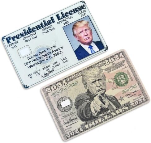 Presidential License + Donald Trump Credit Card Skin Sticker, 4-Pack in Kuwait