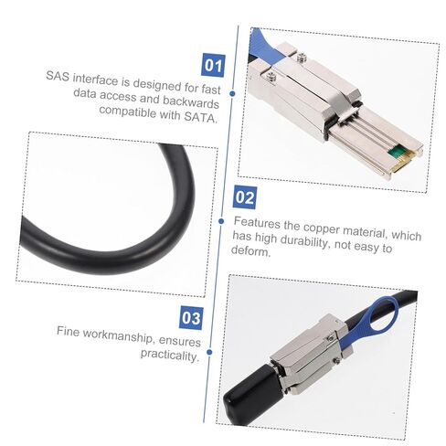 BESPORTBLE Mini SAS 26P SFF-8088 to SFF-8088 Internal High-Speed Data Transmission Cable for Server Storage Controller Compatible with SATA in Kuwait