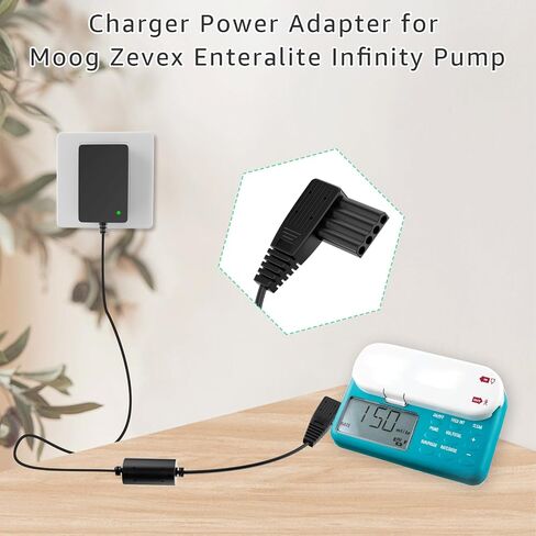 5V Charger for Moog Zevex Enteralite Infinity Pump,10Ft,Black in Kuwait