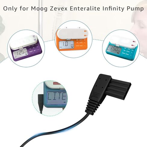 5V Charger for Moog Zevex Enteralite Infinity Pump,10Ft,Black in Kuwait