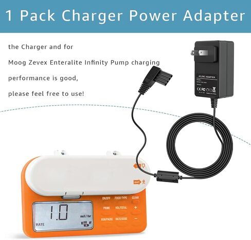 5V Charger for Moog Zevex Enteralite Infinity Pump,10Ft,Black in Kuwait