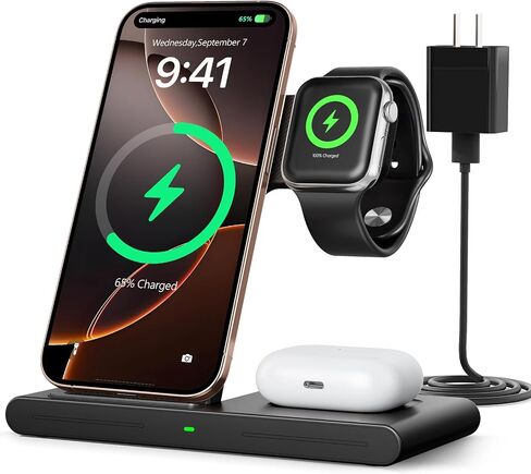2026 Travel Portable Wireless Fast Charging Station for Apple & Android in Kuwait