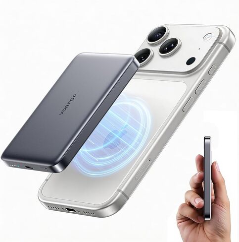 Portable Charger for iPhone, Ultra-Slim 10,000mAh Magnetic Power Bank in Saudi Arabia