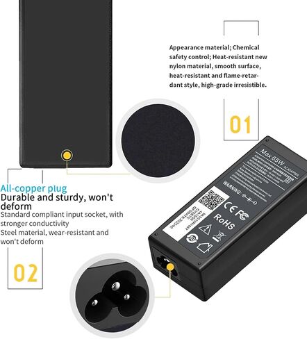 65W 45W Computer Charger for Dell Round Connector Tip 4.5mm and 7.4mm in Kuwait